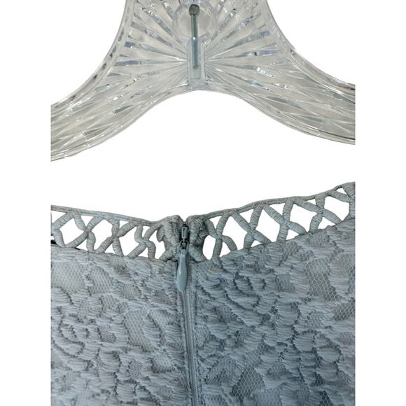 NWT Jessakae Leah Ryder Felicia Blue Dainty Lace Giupure Coquette Dress Size XL - Picture 9 of 15